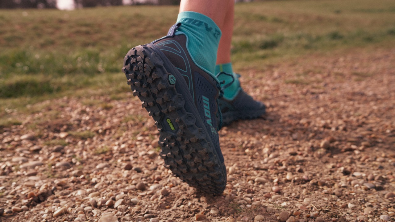 Running shoes suitable for forest paths