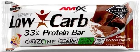 Amix Low-Carb 33% Protein Bar 60g - Double Dutch Chocolate
