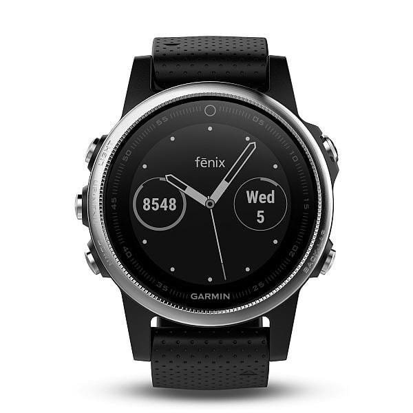 Hodinky Garmin FENIX5S Silver Optic, Black Band