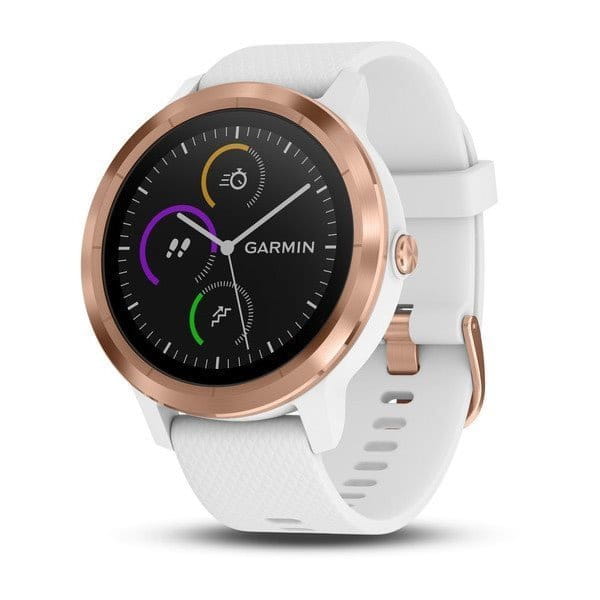 Reloj Garmin vívoactive3 Optic Rose Gold, White band