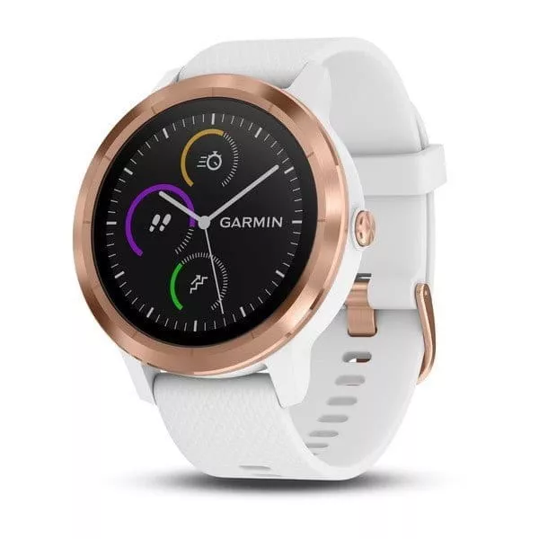 Reloj Garmin vívoactive3 Optic Rose Gold, White band