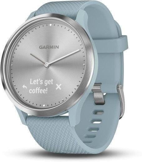 Hodinky Garmin vívomove Optic Sport Silver, Seafoam band (velikost S/M)