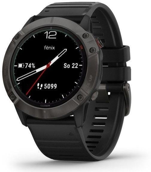 Hodinky Garmin fenix6X Sapphire, GrayDLC/Black Band (MAP/Music)