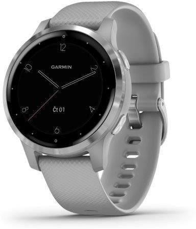 Uhren Garmin vívoactive4S Silver/Gray Band