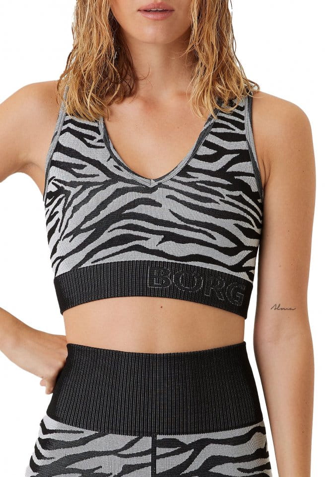 Majica bez rukava Björn Borg STHLM SEAMLESS LIGHT CROP TOP
