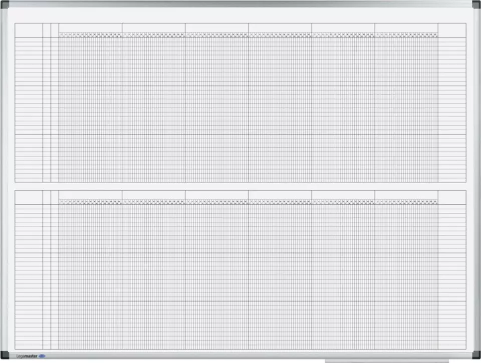 Magnetická tabuľa BFP Jahresplaner im Halbjahresformat | 90 x 120cm