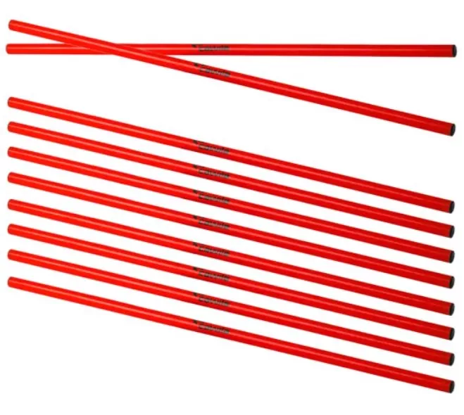 Tréningová prekážka Cawila Stangen M 10er Set d25mm 100cm Rot