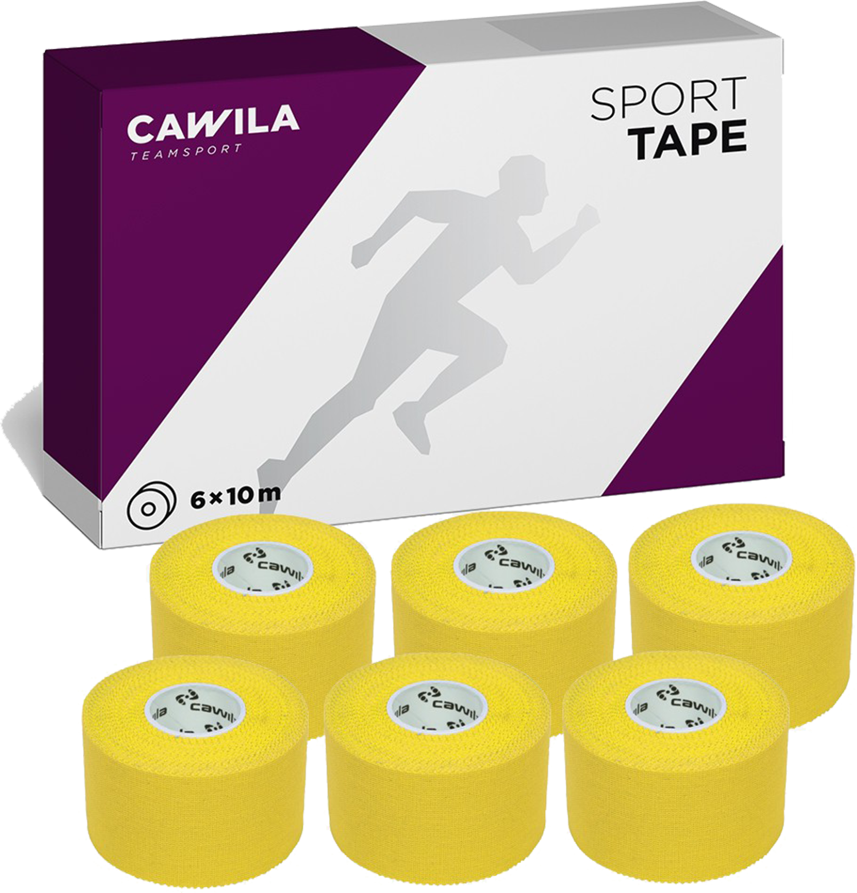 Tejpovacia páska Cawila Sporttape COLOR 3,8cm x 10m 6er Set