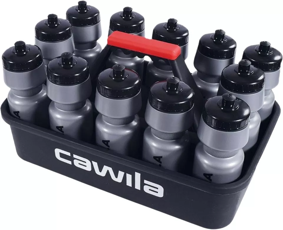 Stojak na butelki Cawila bottle basket Profi & 12 bottles and Stic Grey