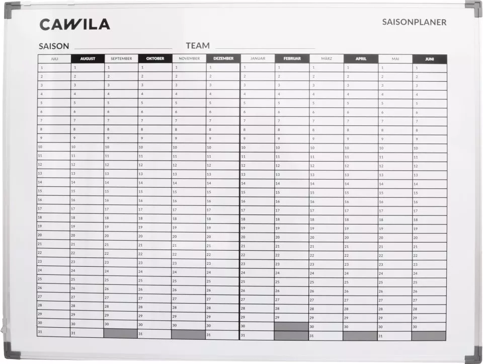 Tabla magnetica Cawila ACADEMY Saisionplanner | 90x120mm