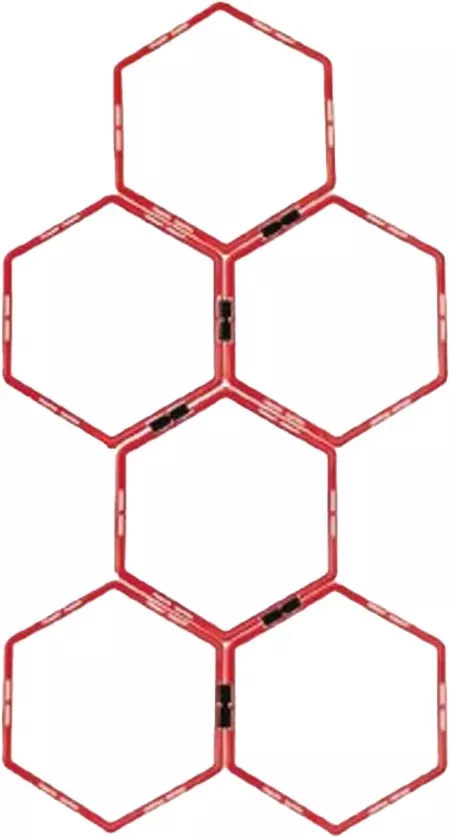 11teamsports Hexa-Hoops 50cm 6er-Set