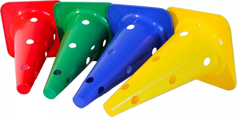 Harjoituskartiot Cawila 11teamsports Multikegel 40cm 10er-Set Rot