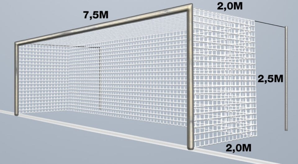 Bránková sieť Cawila Net 7,50x2,50m Tiefe 2,0x2,0m