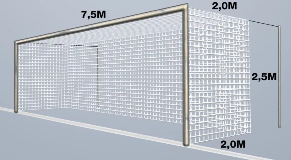 Bránková sieť Cawila Net 7,50x2,50m Tiefe 2,0x2,0m