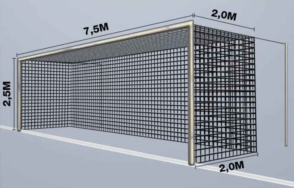 Cawila Net 7,50x2,50m Tiefe 2,0x2,0m Gól nettó