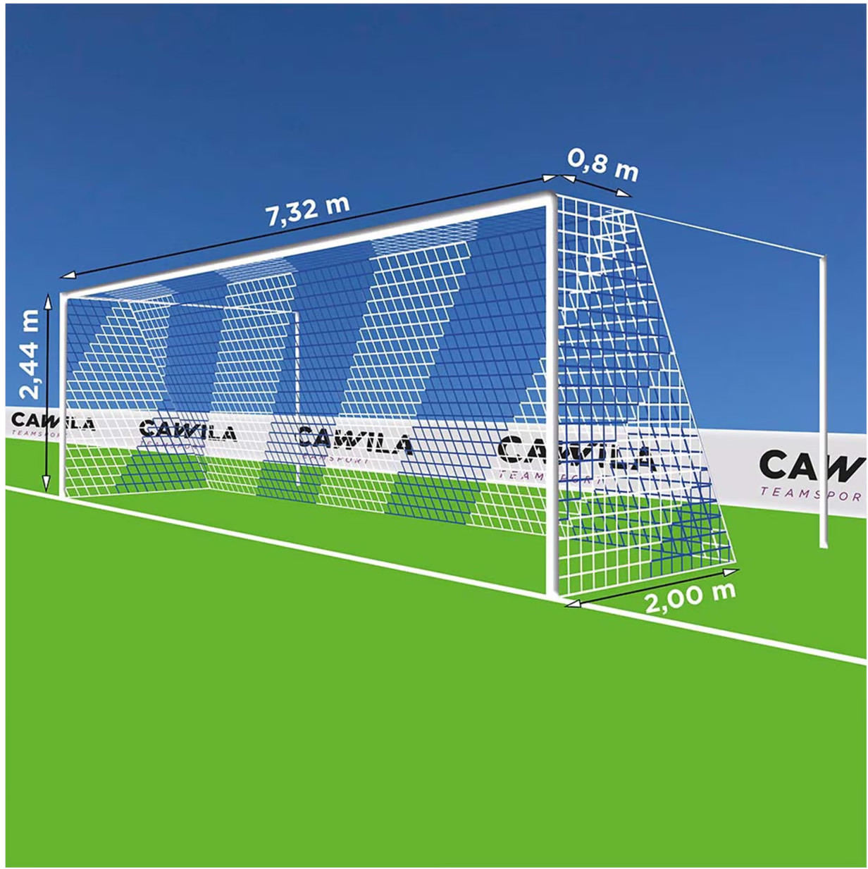 Cawila Tornetz 4MM M120 7,50x2,50m 0,8x2m