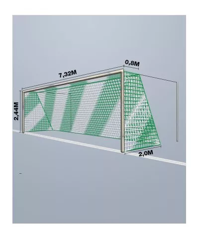 Cawila Net 7,50x2,50m Tiefe 2,0x2,0m