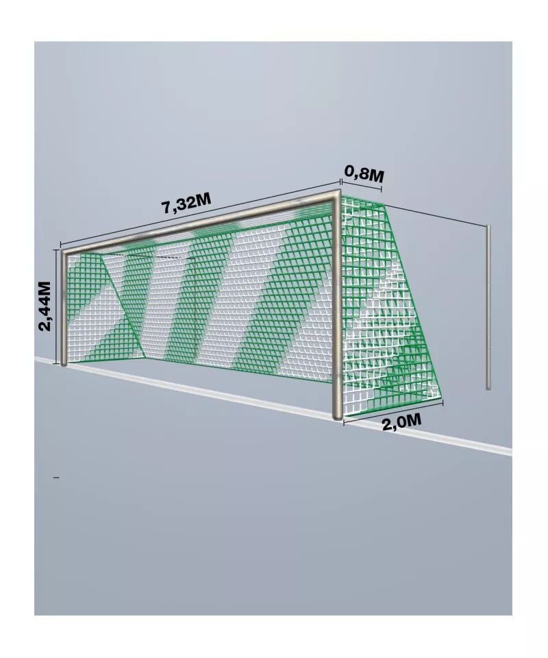 Cos baschet Cawila Net 7,50x2,50m Tiefe 2,0x2,0m