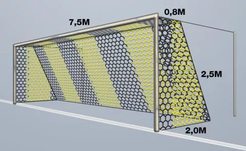 Cawila Net HEXA 7,50x2,50m Tiefe 0,8x2,0m