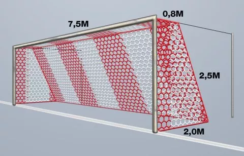 Cawila Net HEXA 7,50x2,50m Tiefe 0,8x2,0m