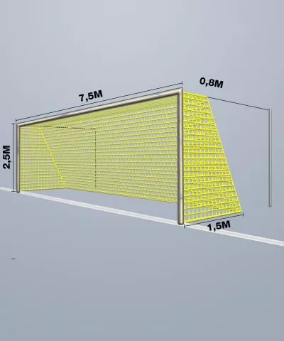 Cawila Net 7,50x2,50m Depth 0,8x1,5m Mesh Width 12cm Thickness 4mm |