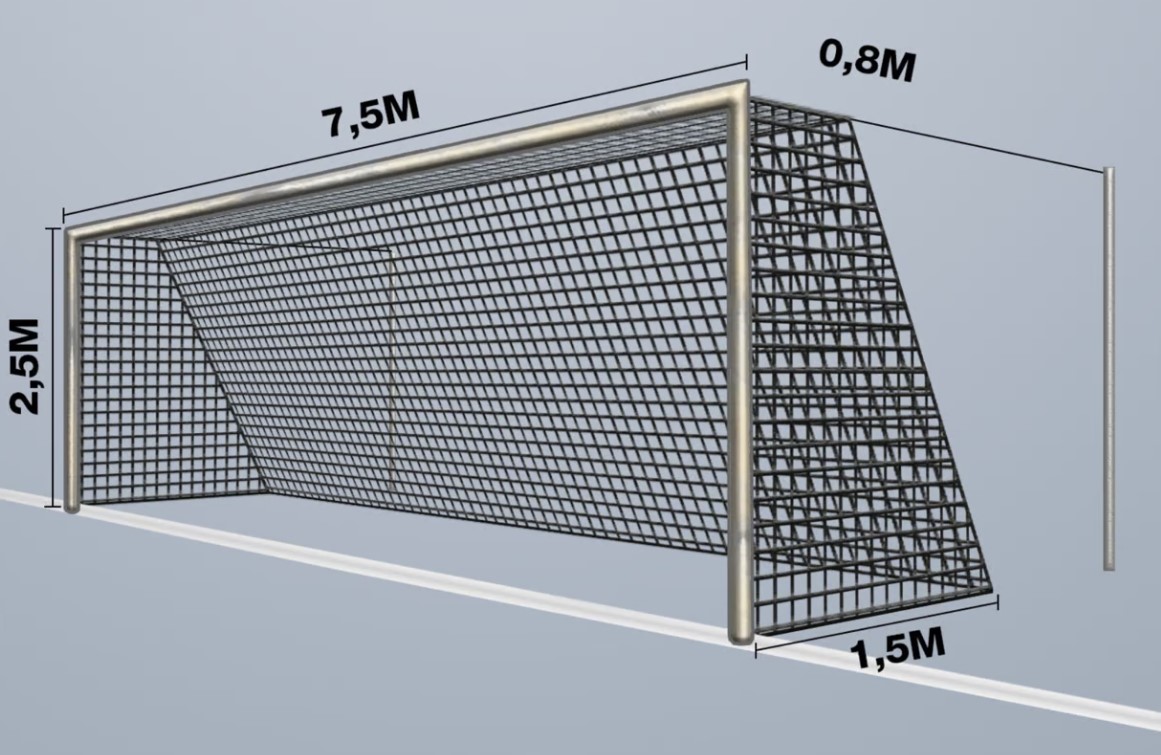 Cawila Net 7,50x2,50m Tiefe 0,8x1,5m