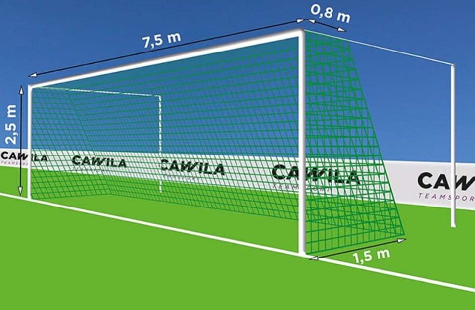 Meta neta Cawila Net 7,50x2,50m Tiefe 0,8x1,5m