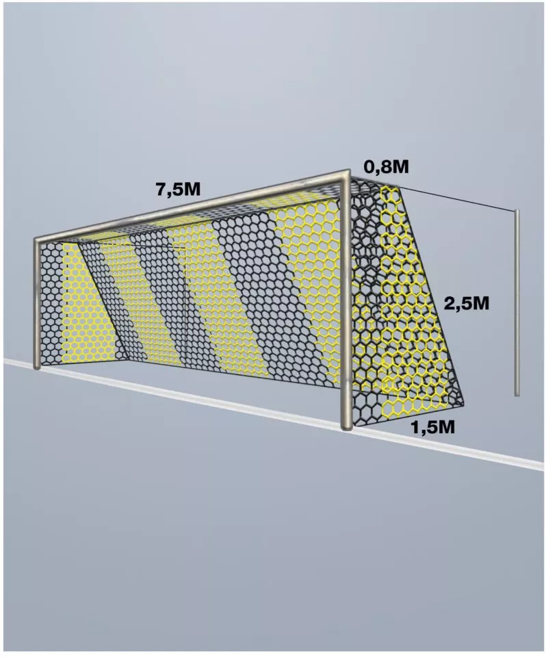 Cawila Tornetz 4MM HEX120 7,5x2,5m 0,8x1,5m Gól nettó