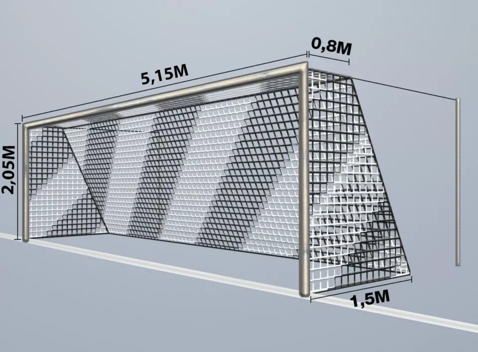 Branková síť Cawila 4 mm 5,15 x 2,05 m 0,8 x 1,5 m