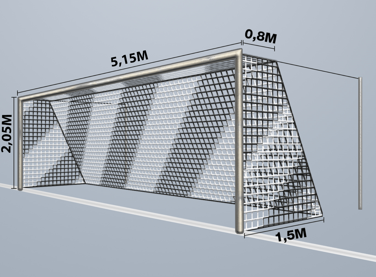 Triko Cawila Cawila Net 5,15x2,05m Tiefe 0,8x1,5m