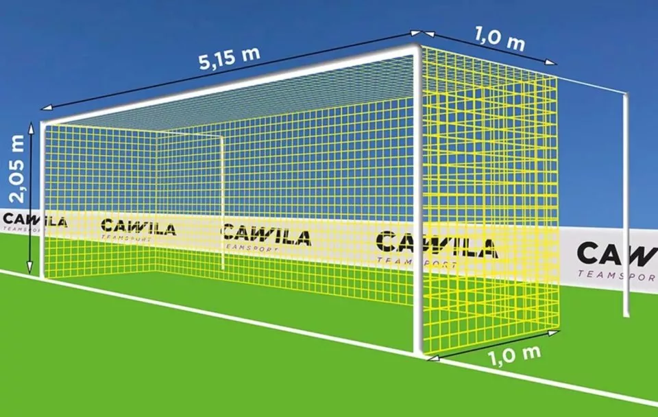 Branková síť Cawila 5,15 x 2,05 m Tiefe 1,0 x 1,0 m