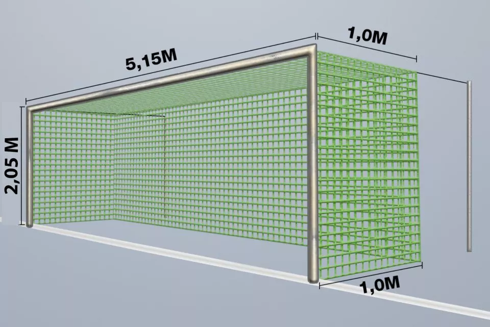 Cawila Net 5,15x2,05m Tiefe 1,0x1,0m Gól nettó