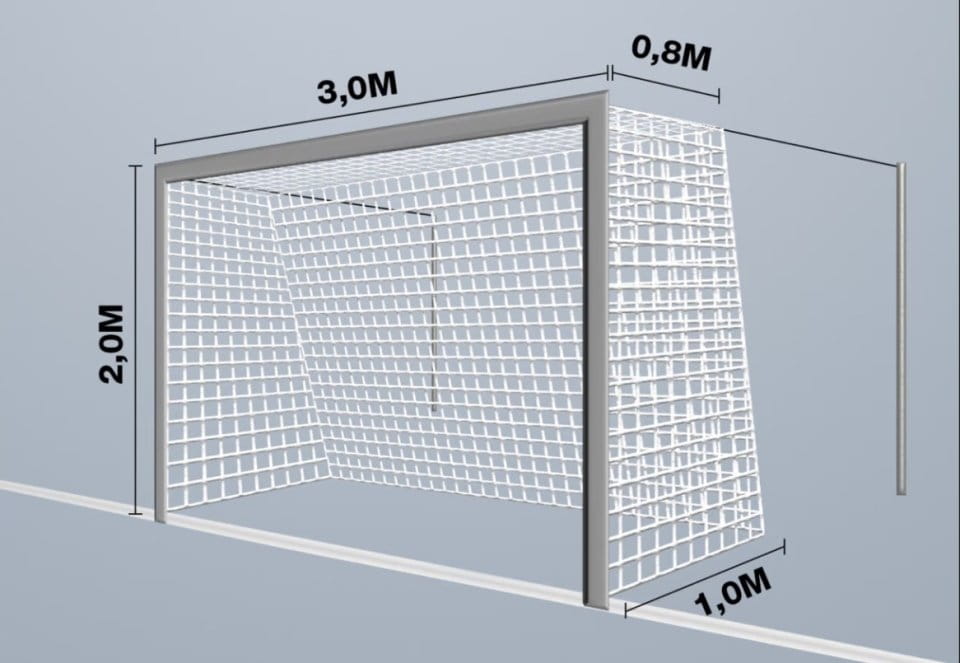 Branková síť Cawila 4 mm M100 3,00 x 2,00 m 0,8 x 1 m