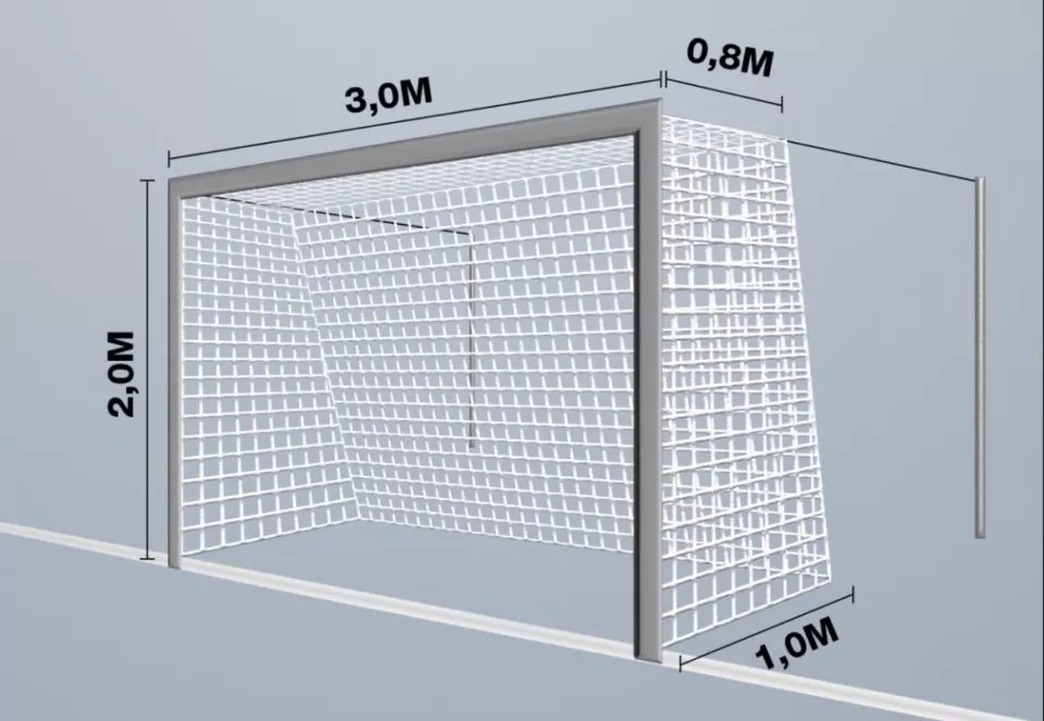 Branková síť Cawila 4 mm M100 3,00 x 2,00 m 0,8 x 1 m