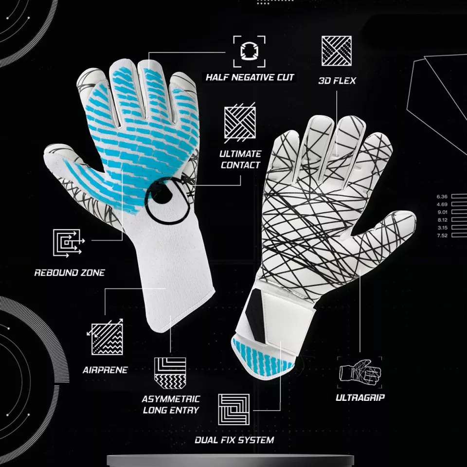 Brankárske rukavice Uhlsport FM Cybertec Ultragrip HN Goalkeeper Gloves