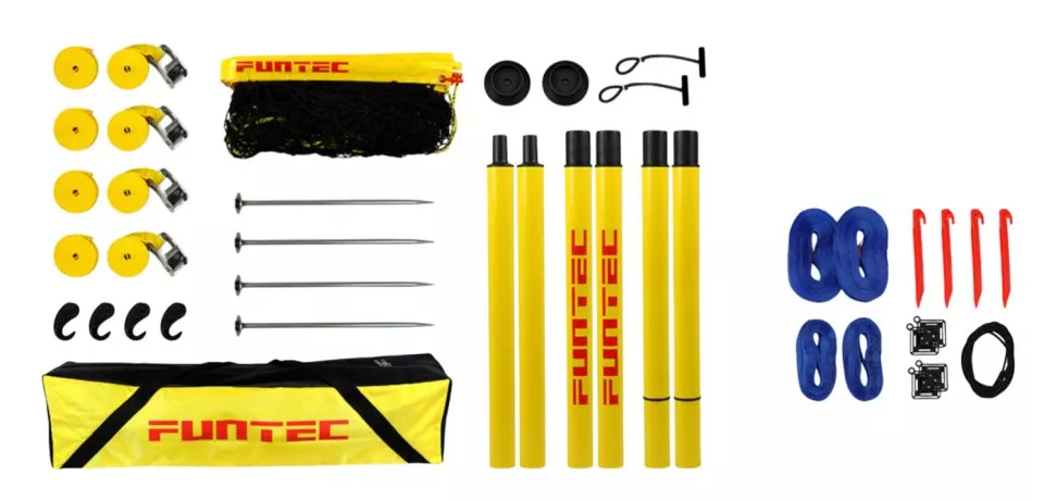 Set na plážový volejbal Funtec Beach Master Set - Bundle 1, 8,5 m