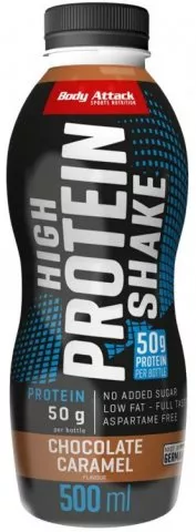 Body Attack High Protein Shake Příchuť Choco Caramel - 500 ml