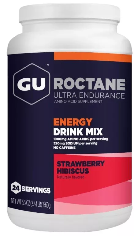 Boissons et énergisantes GU Roctane Energy Drink Mix 1560 g Strawberry Hibiscus