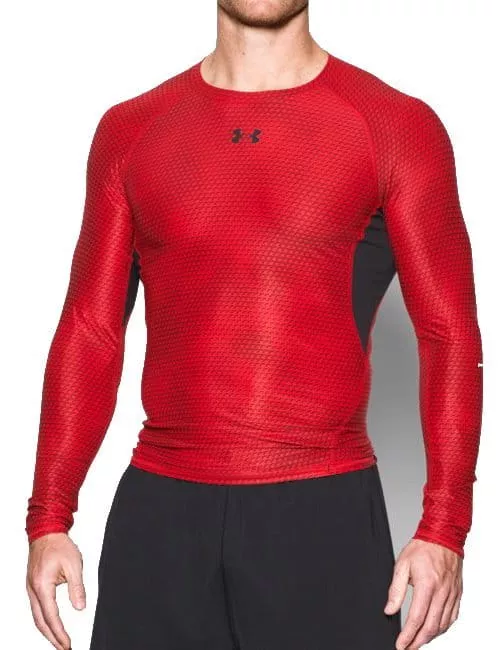 Tričko Under Armour HG LS Comp Printed