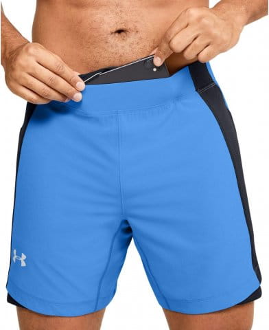 UA QUALIFIER SPEEDPOCKET 7 SHORT