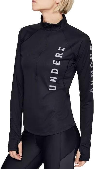 T-shirt met lange mouwen Under Armour UA Speed Stride Split Wordmark Half Zip