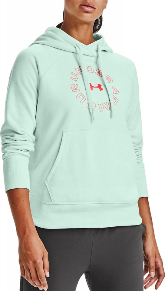 Women's ua rival fleece metallic hoodie sale