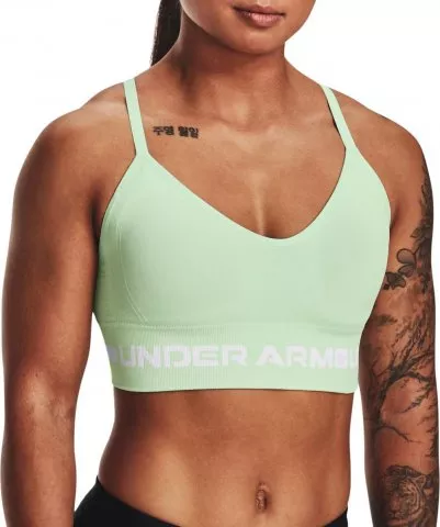 UA Seamless Low Long Bra-GRN