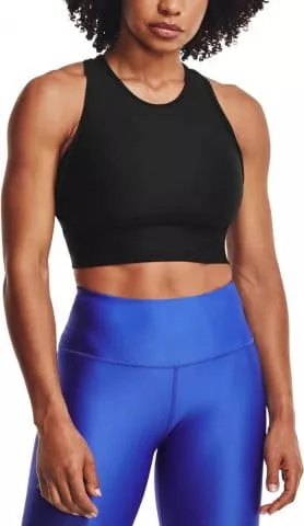 UA HG Armour Crop Tank-BLK