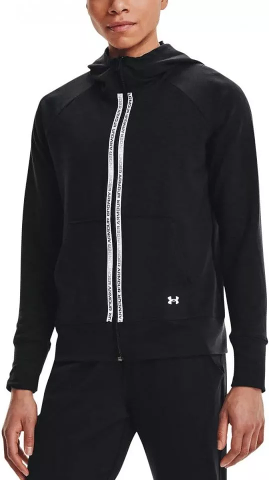 Majica s kapuljačom Under Armour Rival Terry Taped FZ Hoodie-BLK
