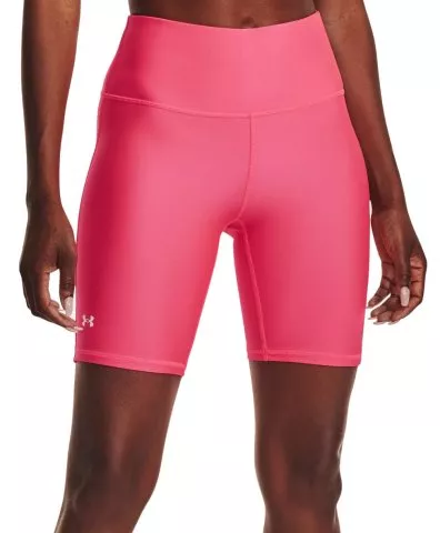 Under Armour Heat Gear Shorts Womens XS Black Pink Fitted 2.5