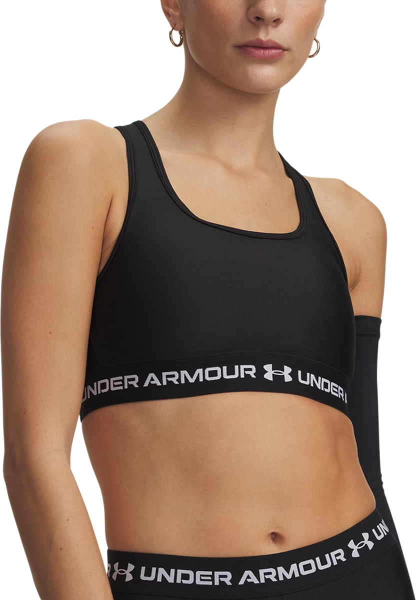 Under Armour Crossback medium support BH, S, Zwart