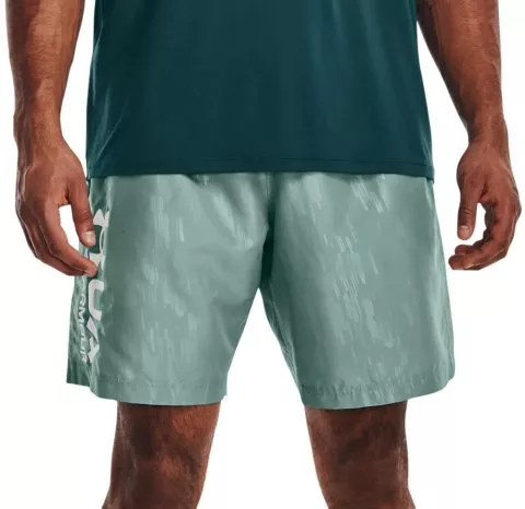 UA Woven Emboss Shorts-GRN