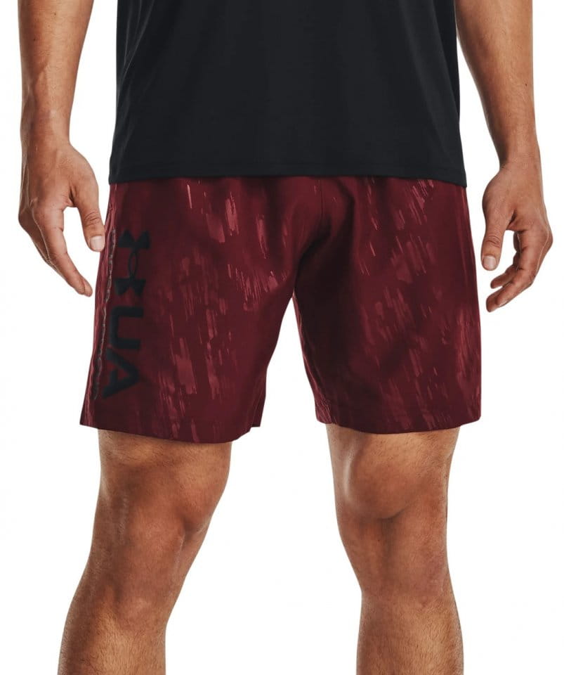 Calções Under Armour UA Woven Emboss Shorts-RED