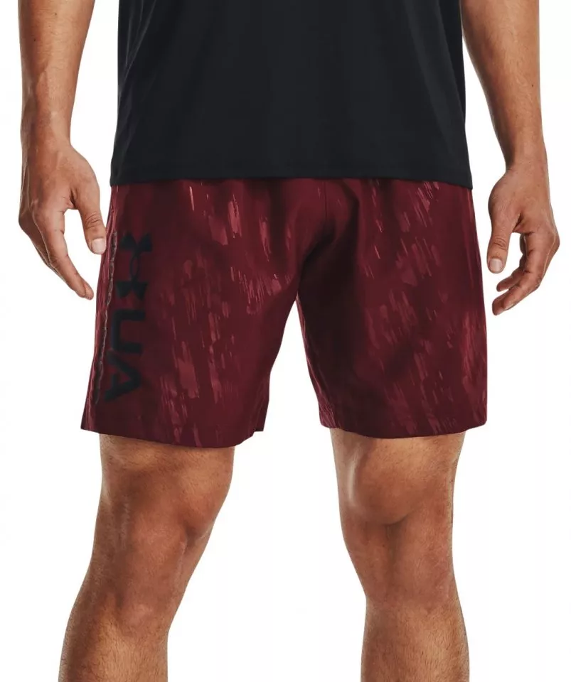 Calções Under Armour UA Woven Emboss Shorts-RED